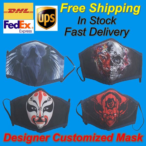 

masquerade cover design mouth designer masque cotton face without vavle mask & 1 pm2.5 filter