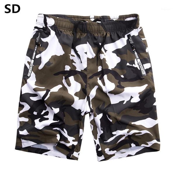 

summer beach shorts quick dry 2019 camouflage sea board short plus size men's boardshorts elastic waist bermuda trousers 10851, White;black