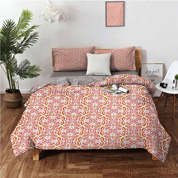 

organic floral shapes twenties fashion victorian tile retro boho art printbedding 3-piece set