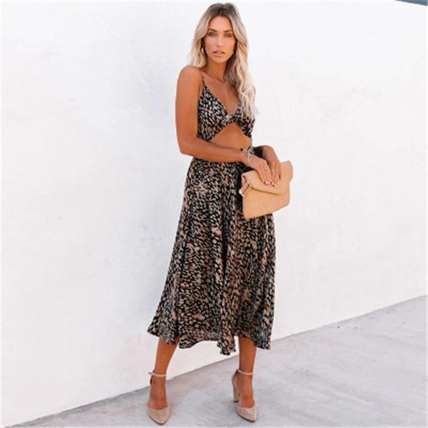 

dress fashion trend hollow out v neck dress designer summer female sleeveless casual loose dresses women sling wrap chest, Black;gray