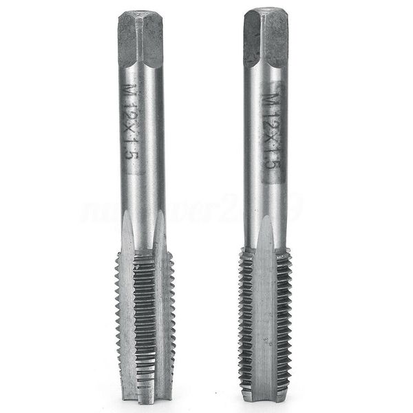 

2pcs m12-m20 1.5mm pitch hss right hand screw straight fine thread tap metric