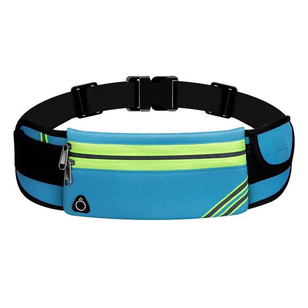 

sports mini waist pack run waterproof fitness multifunction phone bag zipper travel high capacity outdoor waist bag da60y