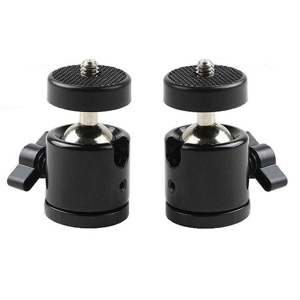 

2pcs 1/4 inch mini tripod ball head bracket holder mount ballhead for dslr camera