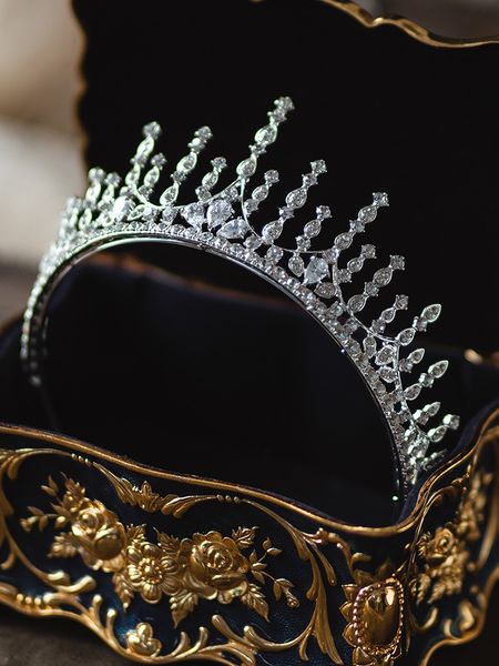 

ibridal new water headdress dance korean a4203 zircon exquisite crown wedding dress elegant hair accessories, Silver