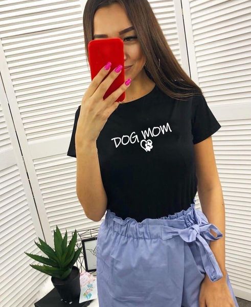 

summer women pet lover t-shirt dog mom shirt women's shirt dog lover paw print pawprints heart shirt mom life dogs tee, White
