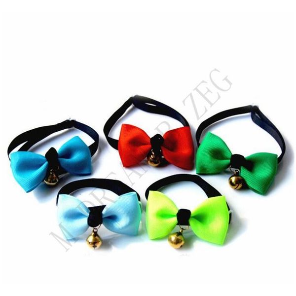 

pet dog cat tie 100 colors pets necklace adjustable strap for cat collar dogs accessories pet dog bow tie puppy bow jllmct lucky2005