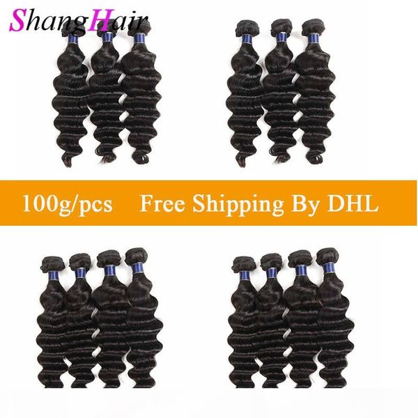 

8a mongolian loose deep human hair weaves 3 4pcs lot brazilian virgin hair extensions loose deep natural black