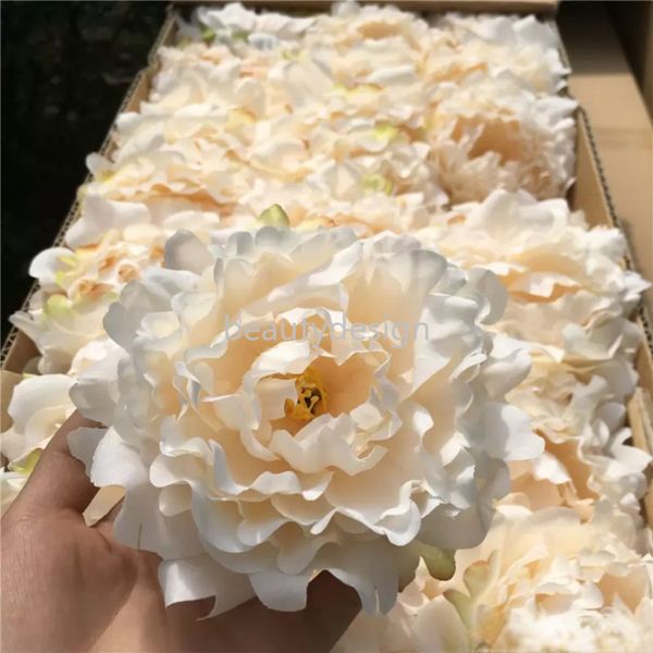 Em estoque de alta qualidade de seda peônia cabeças de casamento decoração de seda peony camellia rosa flor decoração de casamento ss0410