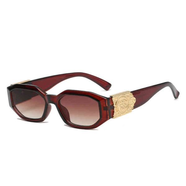 

2021 summer new fashion sunglass for men vintage brand digner medusa head luxury sun glass for womens retro uv400 sunglass, White;black