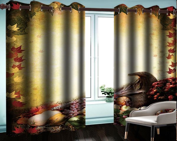 

elegant bedroom 3d curtain fantasy landscape vegetables and fruits romantic landscape modern decoration 3d blackout curtains