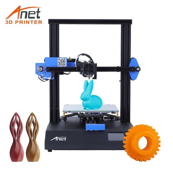 

anet et4x 220*220*250mm 3d printer all full metal frame 2.8 inch color touchscreen resume printing filament run out detection