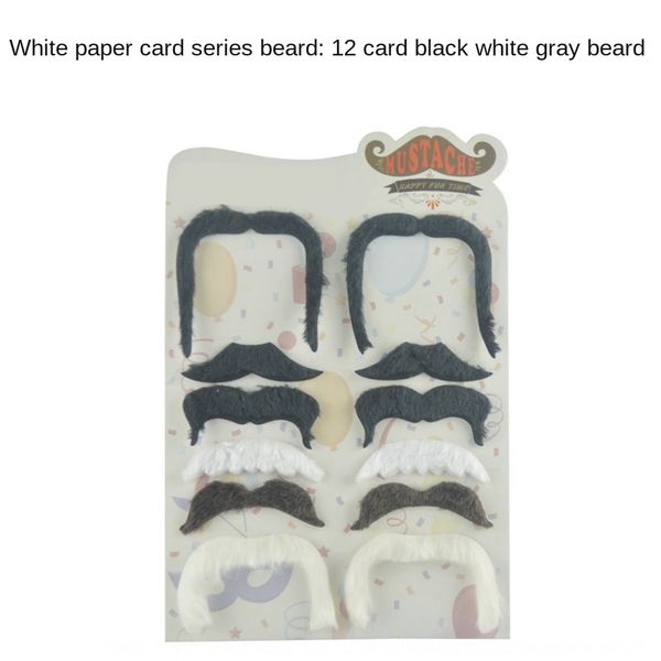 

foreign suit suit fake fake imitation white eyebrow pirate beard drama beard r7wmf