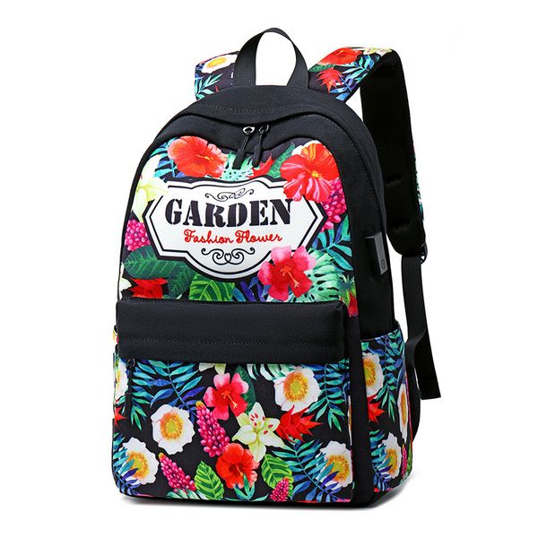 

retro canvas backpack college style school bag leisure waterproof travel backpack for women
