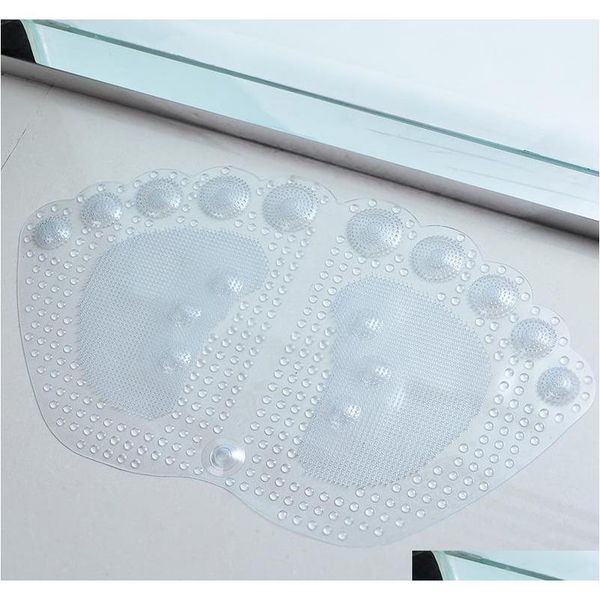 

creative footprint shaped bathroom non slip mat shower massage feet mats pvc bath mat bathroom rug floor rug qylrbm garden2010