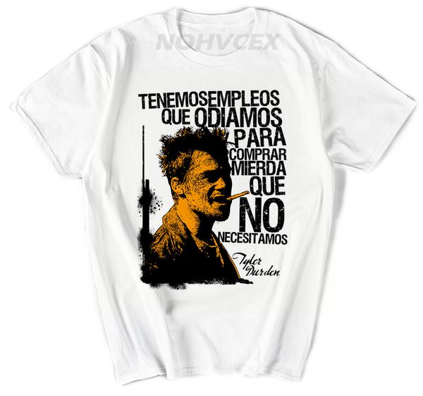 

fight club brad pitt diy men's short sleeve t-shirt cotton round collar in tyler we trust sport hooded sweatshirt hoodie