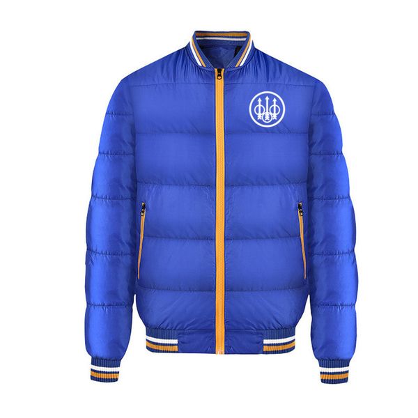 

beretta men's zippered cotton et, warm, round, loose, solid, custom, aw2021, Black