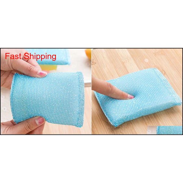 

new kitchen clean helper multicolor non stick oil magic washing dish cleaning sponge scouring pads cleaner jllpuf insyard