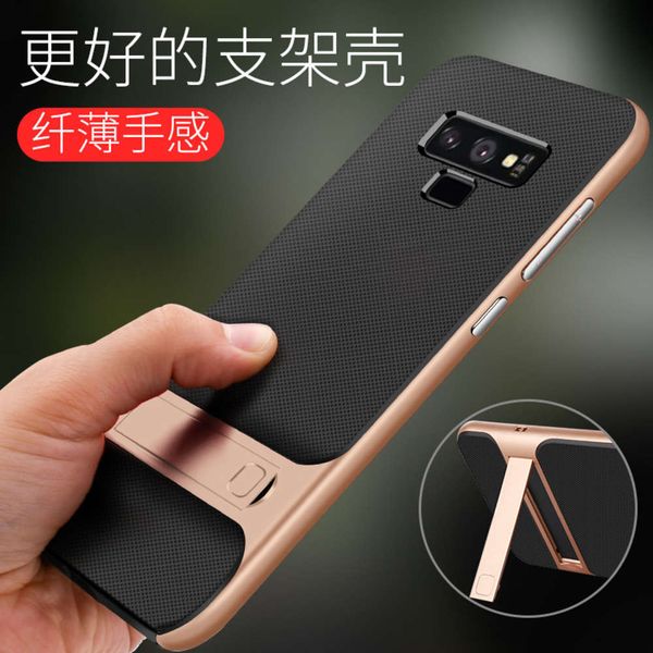 

sewqnote9 mobile phone lazy bracket protective cover metal pc frame black checkered soft bottom slip and anti falling casevtrvgt