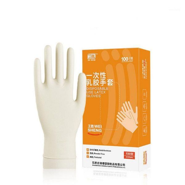 Einweggeschirr 100PCS schwarze Handschuhe Latex Geschirrspülen/Küche//Arbeit/Gummi/Garten Universal für linke und rechte Hand1