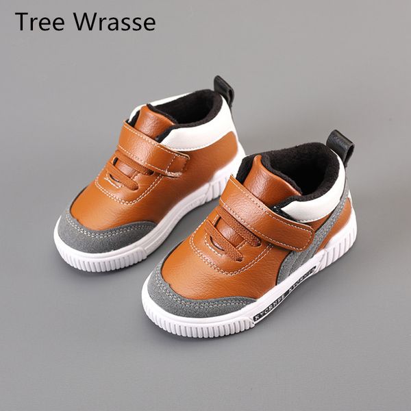 

boys' casual cotton shoes, 2020 autumn and winter new non-slip boots, children's baby shoes, Black;red