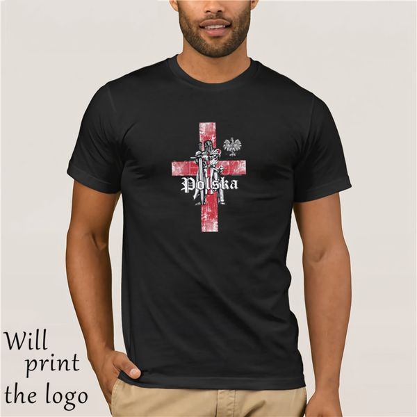 

2018 мода solid color мужчина mens польша polska knight, гордая и польской лояльность печать casual tee балахон дизайнеры футболка толстовка