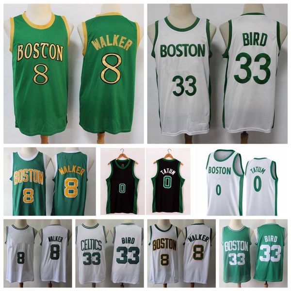 

2021 mens youth kids jayson tatum kemba walker jersey stitched city bostonian edition 33 8 walker 0 tatum basketball jerseys with logo, Black;red