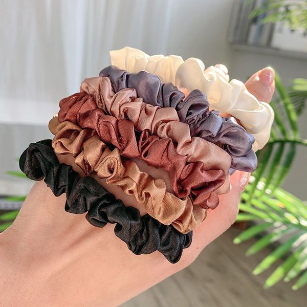 

6-piece set hairband korea net red tie hair headband ins simple temperament girl lovely leather band headdress