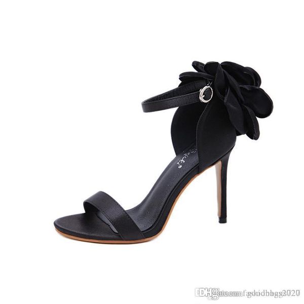 

black rose style bridal wedding dress shoes women designer pumps woman high heels flat shoe flip flop tassel wedge sandals