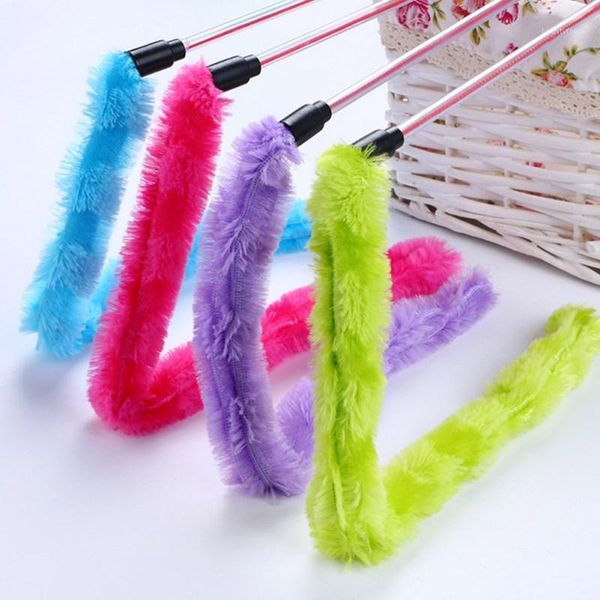 

1pc cat toys cute funny bird turkey shaped rod teaser wand plush pet toys for cats interactive stick cat playing accessories1