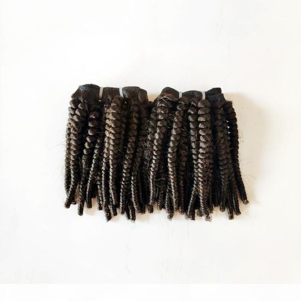 

african american brazilian virgin curly human hair weaves 8-22inch natural color afro 4c curly peruvian indian remy human hair double weft, Black