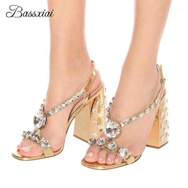 

sandals quality rhinestone banquet shoes woman diamond high heels real leather ankle strap jeweled crystal summer women1, Black
