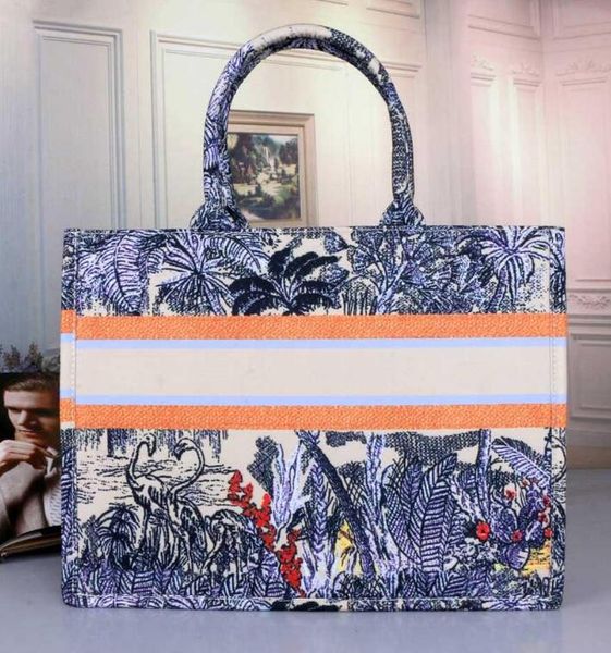 

luxury fashion handbag designer print embroidery multicolor single shoulder large capacity bucket bag