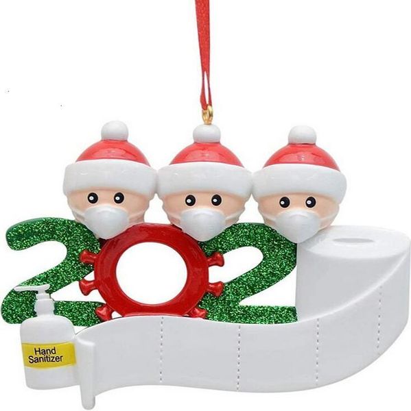 

2020 quarantine survivor personalized survived family ornament christmas birthdays party decoration personalized tree hanging ornament decor