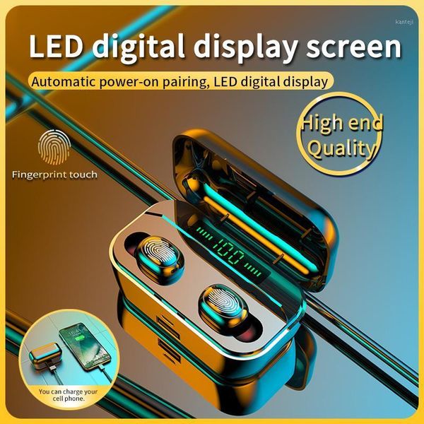 

headphones & earphones olevo-original generation bluetooth tws wireless with auto-charging case lasting 12hs waterproof stereo sounds for gy