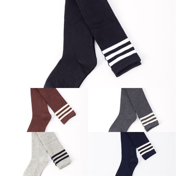 

весна и осень хлопок три бар носков stockingsstriped stockingswomen колено stockingsstudent игрового это socksversatile весна и осень хлопка, Black