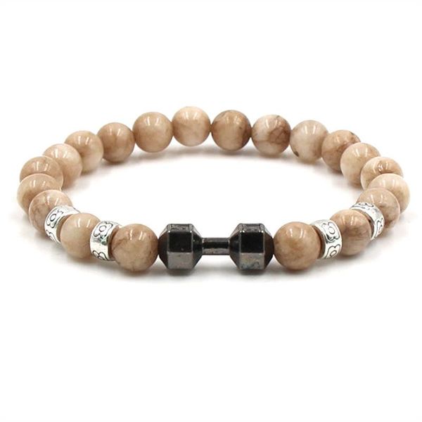 

spartan матовый камень мужчины черный для воин шлем роман рыцарь lava браслет гантелей гладиатор браслеты из бисера ювелирных изделий yxlmvs, Black