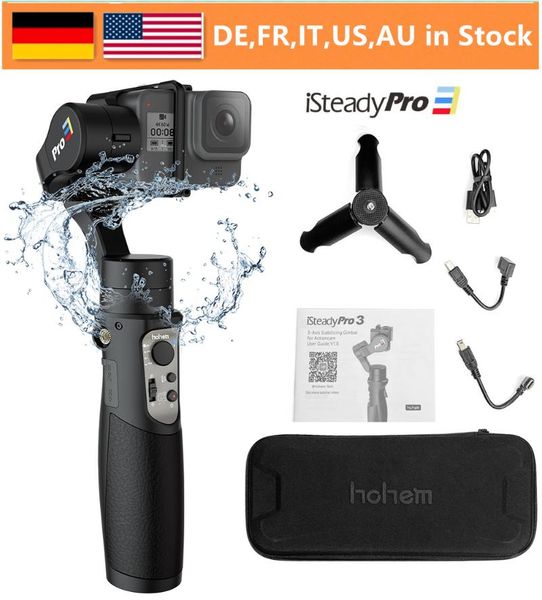 

hohem isteady pro 3 3-axis splash proof handheld gimble for hero 8 7/6/5/4/3 dji osmo action sjcam yi cam action camera