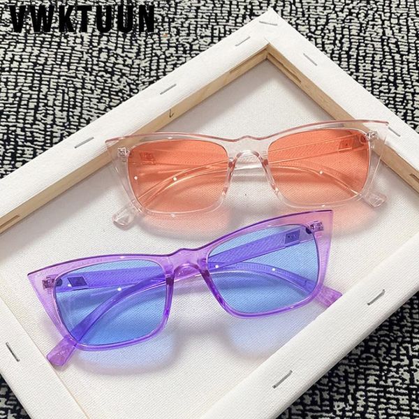 

sunglasses vwktuun square women men vintage colorful cat eye glasses uv400 driving driver shades outdoor eyewear, White;black