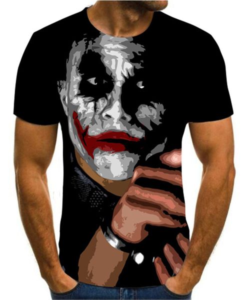 

3d joker print summer 3d 3d print shirts oversized oversized comics men clothing