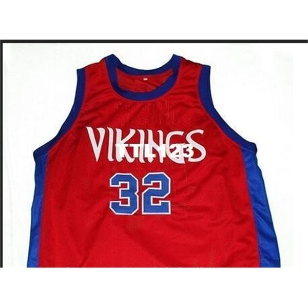 

age men #32 vikings johnson high school college jersey size s-4xl or custom any name or number, Black