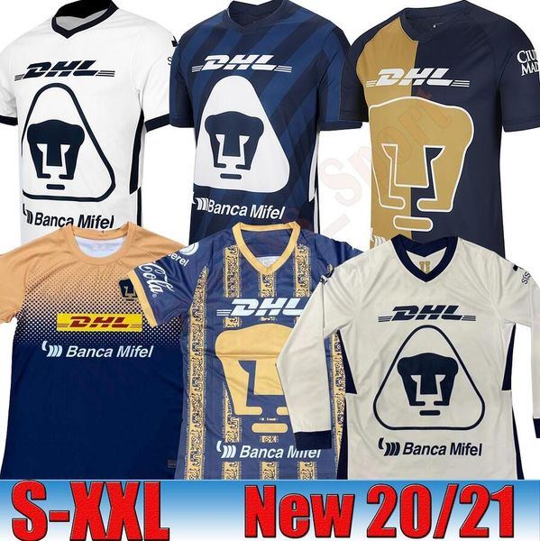 

20 21 unam pre-match training suit soccer jersey formica abraham mexico camisetas de futbol cougar football cortes martinez shirt, Black