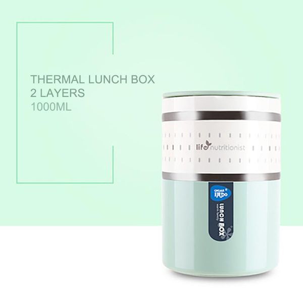 

baispo 304 stainless steel insulated lunch box food containers kids bento box large capacity vacuum insulation barrel 12 hours bbyoyj