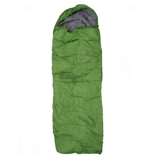 

single camping waterproof suit case envelope sleeping bag navy blue1