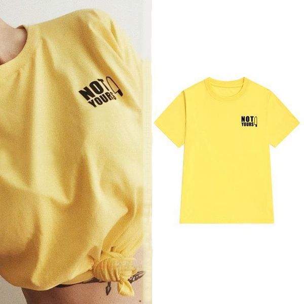 

not yours pocket women tshirt cotton casual funny t shirt for lady yong girl tee hipster tumblr ins drop ship s-123, White