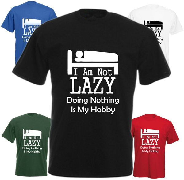 

i am not lazy doing nothing is my hobby funny t shirt comedy tee joke gift retro tee shirt sport hooded sweatshirt hoodie