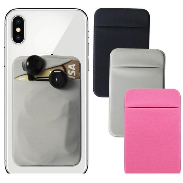 

universal phone back slot card holder wallet case for iphone 11 xs samsung s20 s10 xiaomi luxury sticker sile pho qylsck