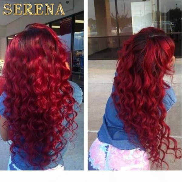 

7а класс малайзии красного 99j deep curly virgin наращивание волос 4шт много красных бордовый глубокая вьющиеся волосы ткачество для sexy fa, Black