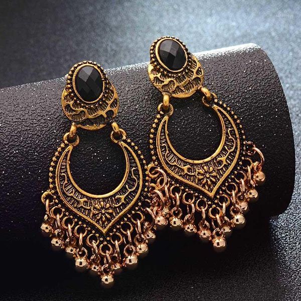 

boho earrings 2020 women ethnic antique gold color vintage metal tassel earrings jewelry orecchini kolczyki1, Silver