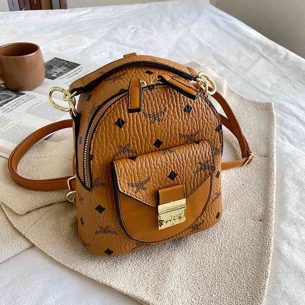 

backpack small bag female mini messenger printing fashion trend schoolbag