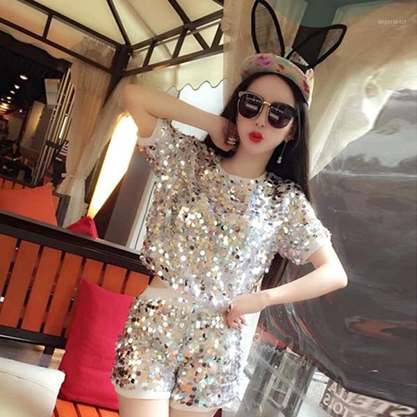 

modern dance jazz dance costume sequins female summer fashion performance stage costumes clothes1, Black;red